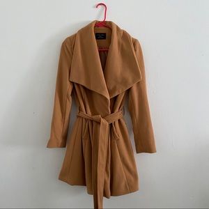 Brown trench coat